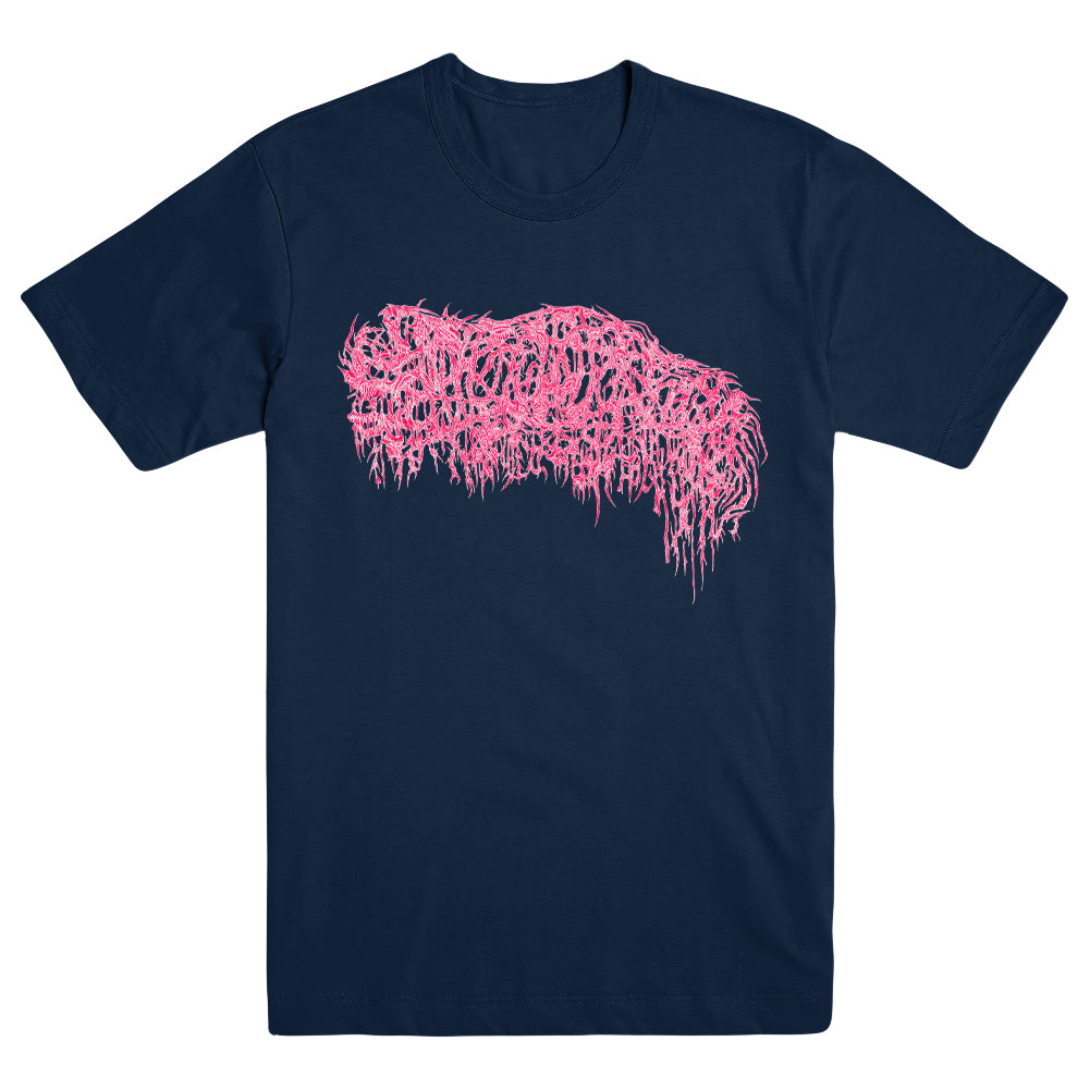 SANGUISUGABOGG "Skin Logo - Navy" T-Shirt