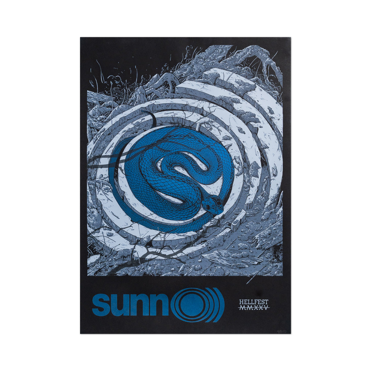 SUNN O))) "Hellfest 2025" Screenprinted Poster
