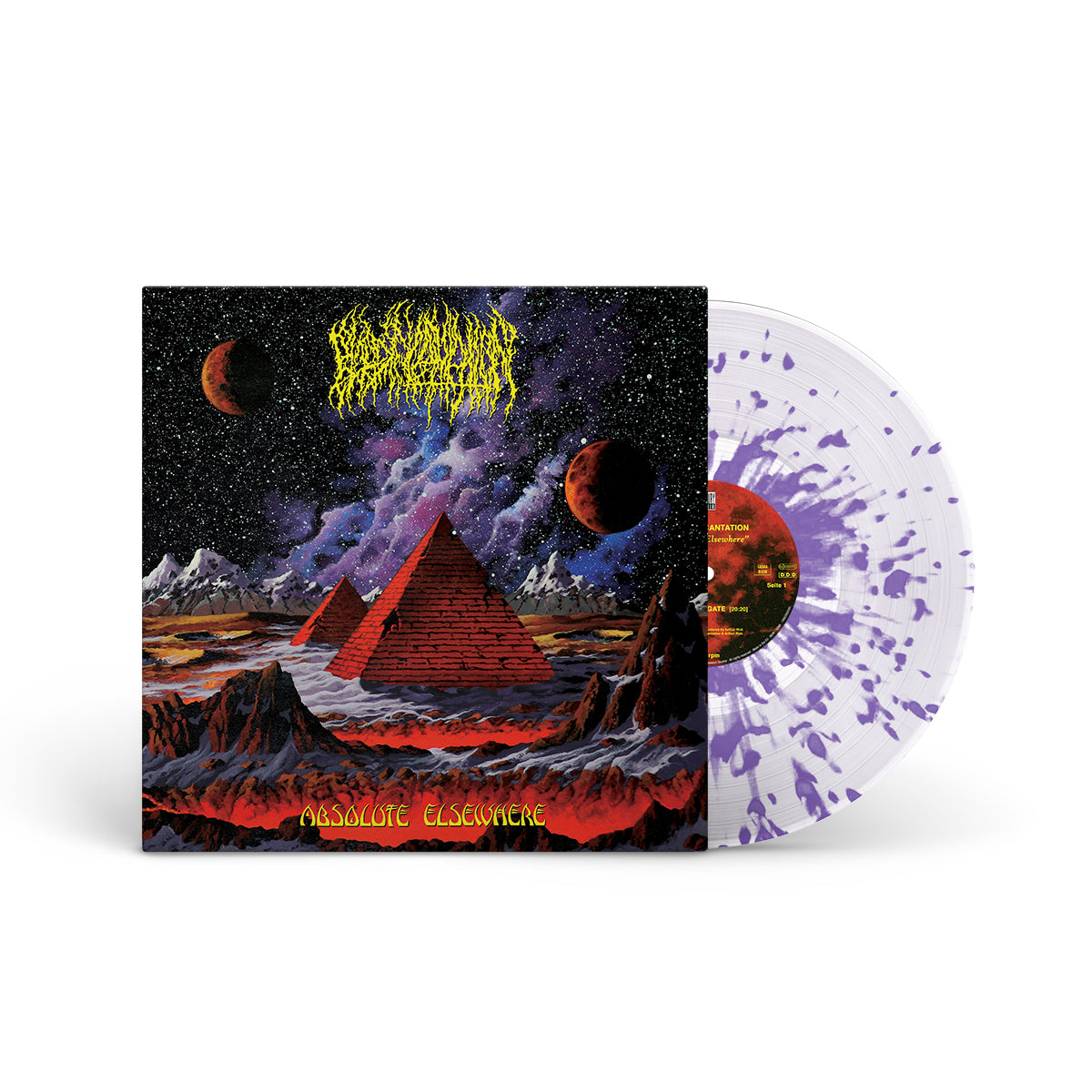 BLOOD INCANTATION &quot;Absolute Elsewhere&quot; LP CLEAR LILAC SPLATTERED