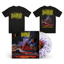 BLOOD INCANTATION &quot;Absolute Elsewhere&quot; LP + T-Shirt Bundle CLEAR LILAC SPLATTER