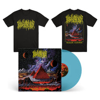 BLOOD INCANTATION &quot;Absolute Elsewhere&quot; LP + T-Shirt Bundle TRANS. TURQUOISE