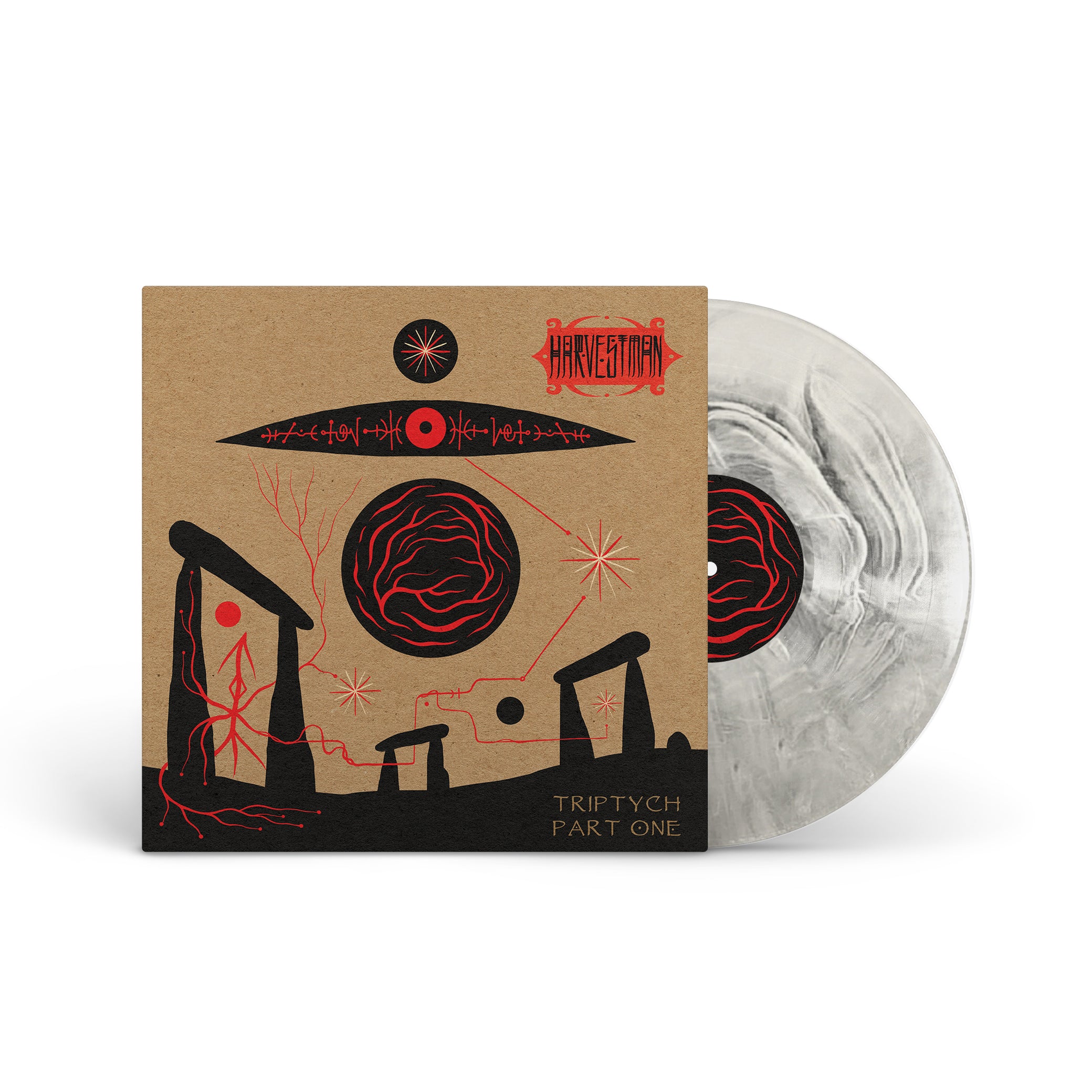 HARVESTMAN &quot;Triptych: Part One&quot; LP BONE WHITE BLACK GALAXY